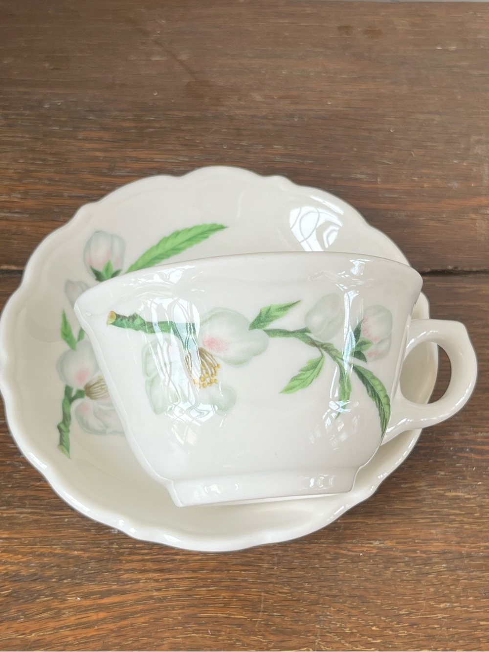 Syracuse china apple blossom cup and saucer/ teacup